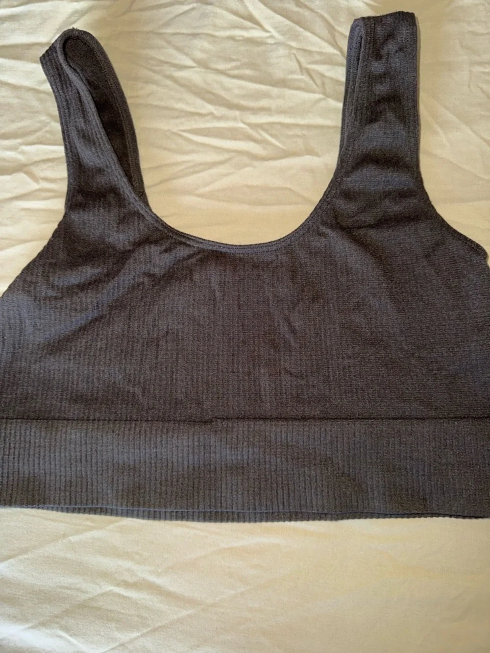 SKIMS Ribbed Scoop Bralette in Dark Brown - Picture 4 of 7